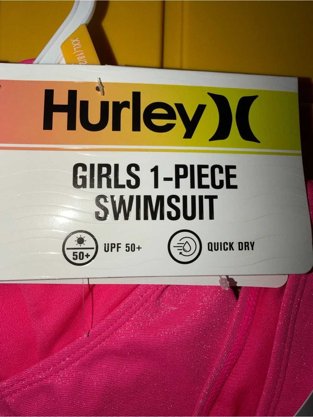 Hurley Girls One-Piece Swimsuit - Hot Pink